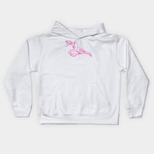 dino_019-pink Kids Hoodie